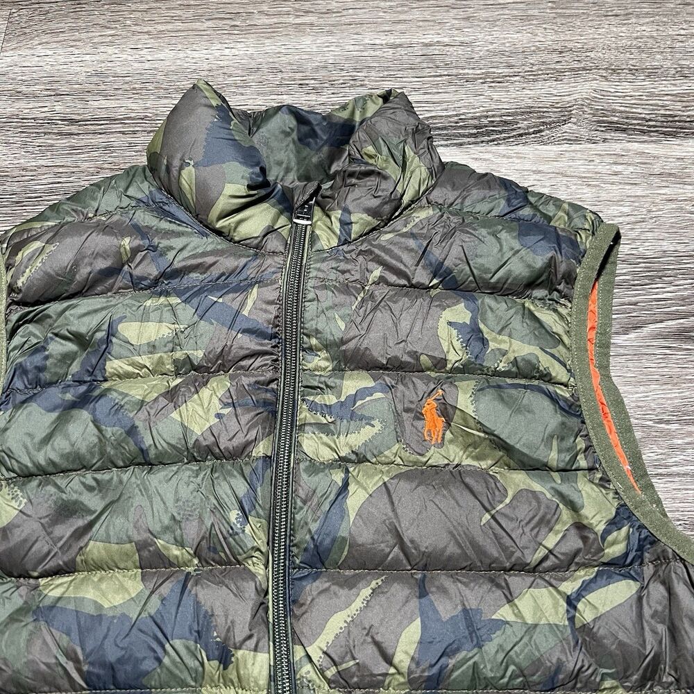 Men's Camo Quilted Puffer Vest - Green - Picture 3 of 10